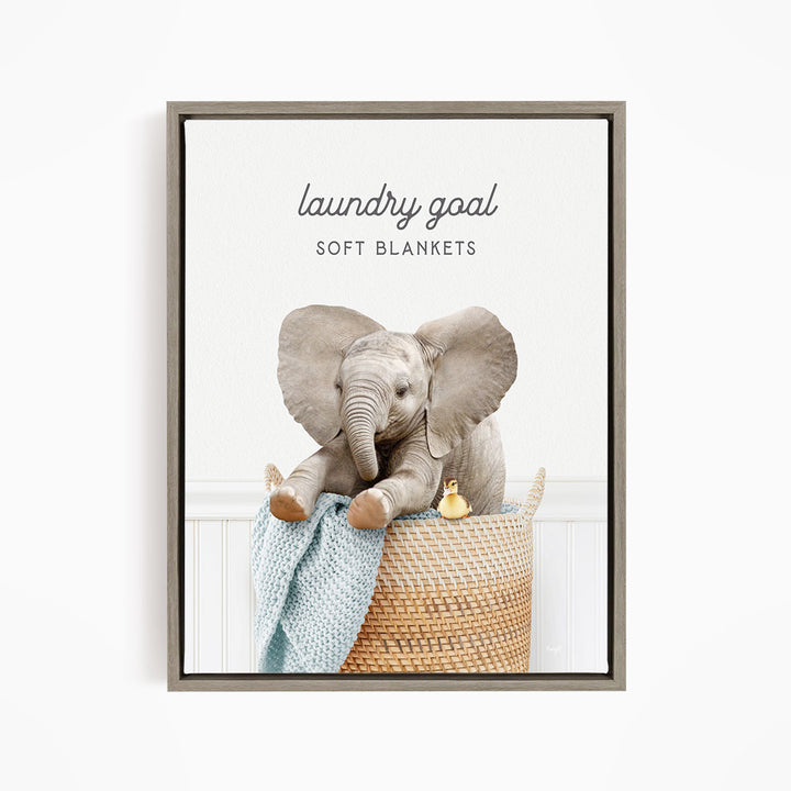 Baby Elephant No6 - Laundry Goal Soft Blankets