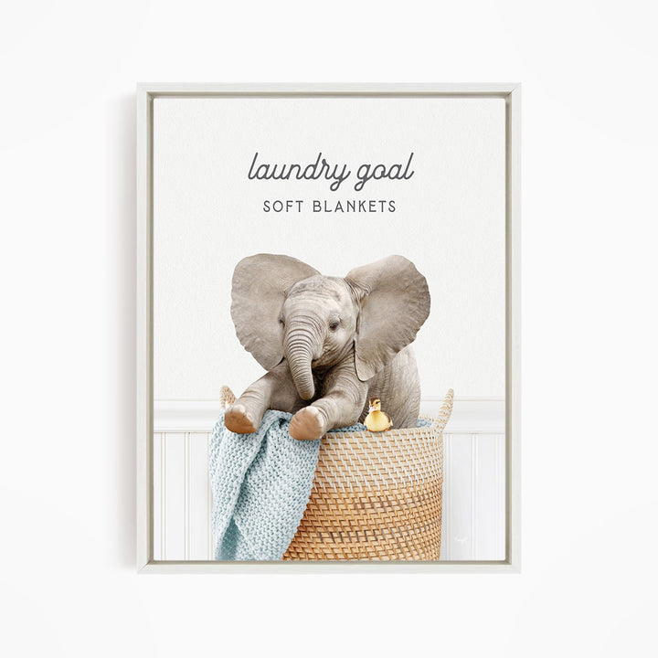 Baby Elephant No6 - Laundry Goal Soft Blankets