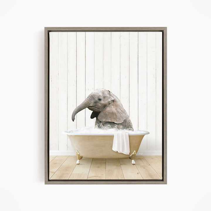 Baby Elephant No1 in Farmhouse Bath