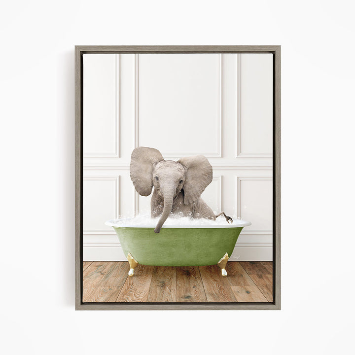 Baby Elephant No4 in Transitional Bath Style