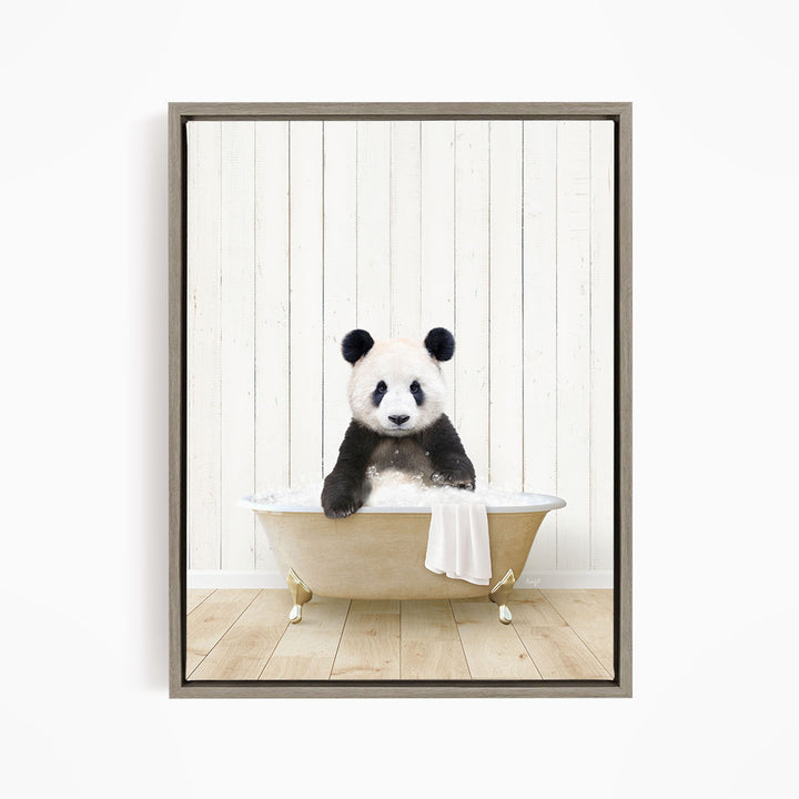 Baby Panda Wave in Farmhouse Bath