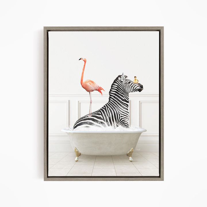 Zebra and Flamingo in Modern Neutral Bath