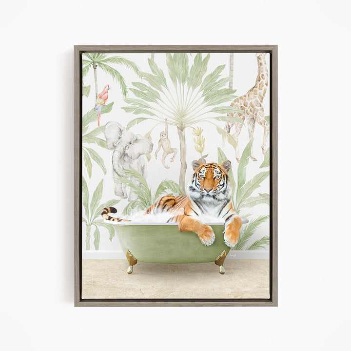 Tiger in Safari Bath