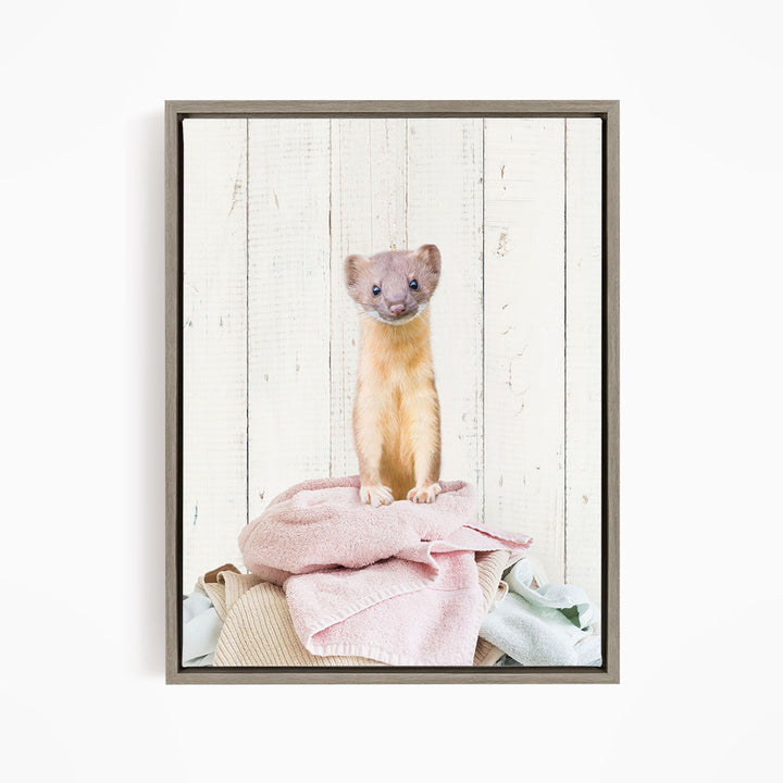 Weasel Clothes Pile - Farmhouse Wall
