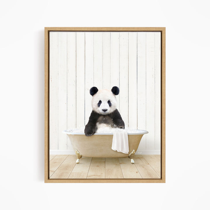 Baby Panda Wave in Farmhouse Bath