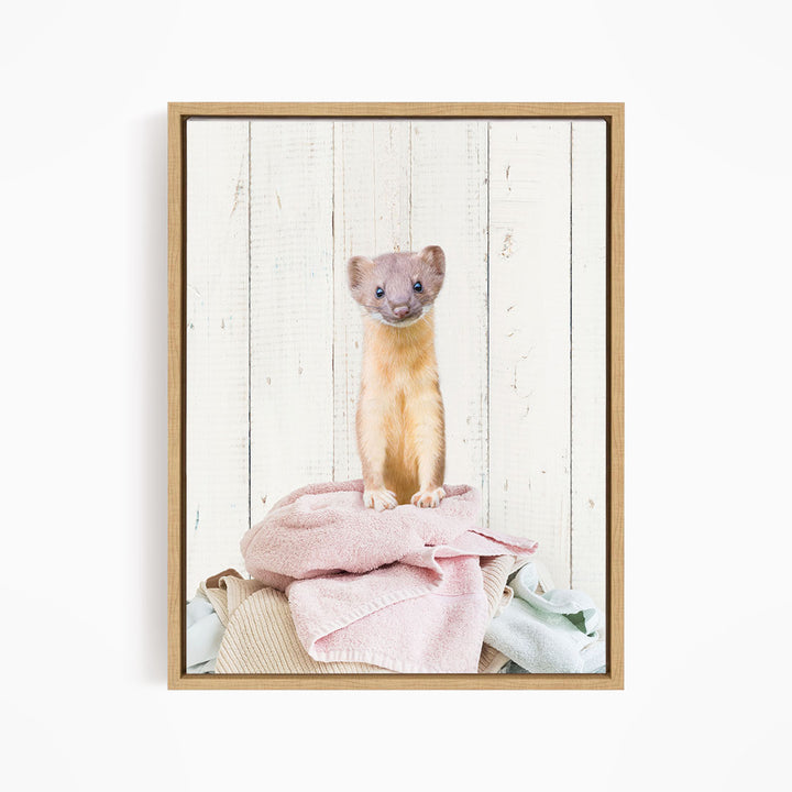 Weasel Clothes Pile - Farmhouse Wall