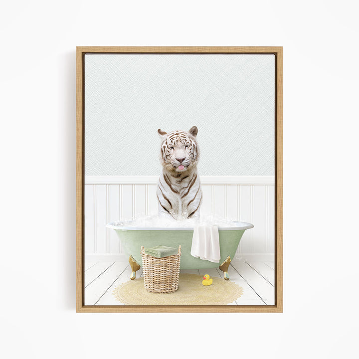 White Tiger in Cottage Green Bath