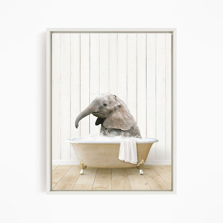 Baby Elephant No1 in Farmhouse Bath