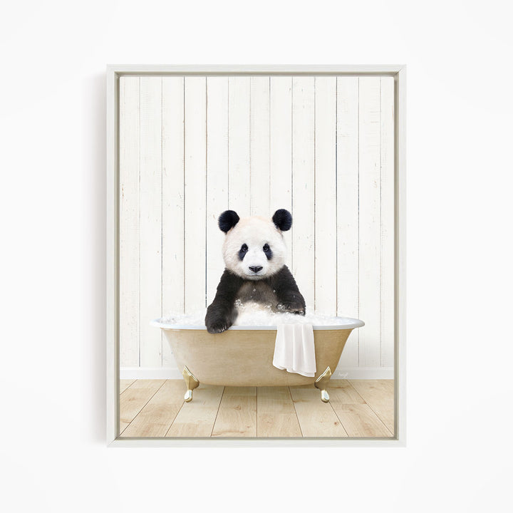 Baby Panda Wave in Farmhouse Bath