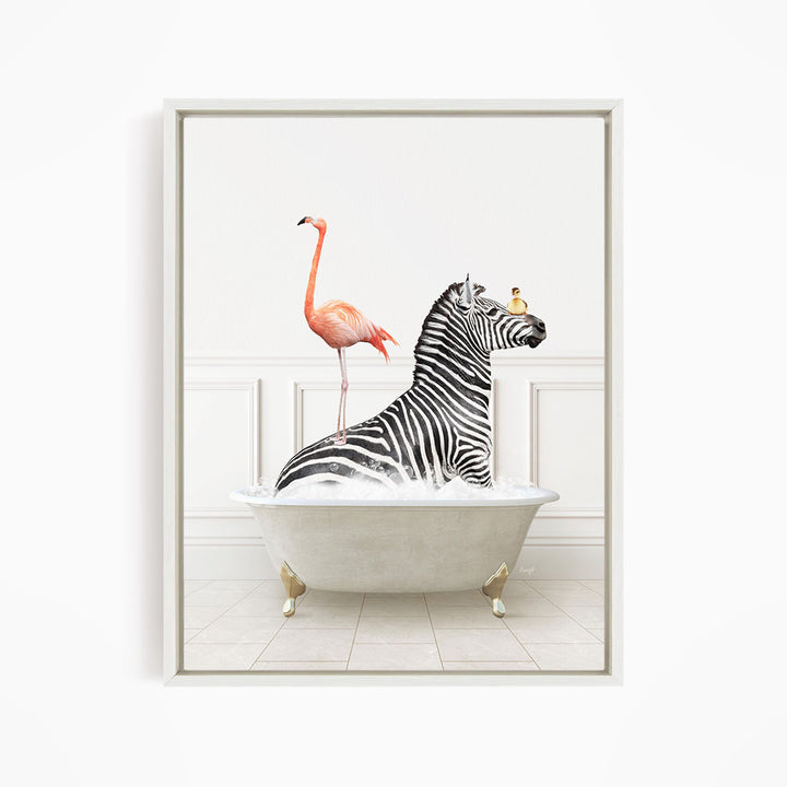 Zebra and Flamingo in Modern Neutral Bath
