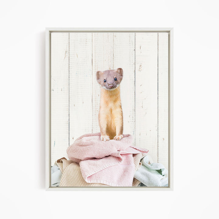 Weasel Clothes Pile - Farmhouse Wall