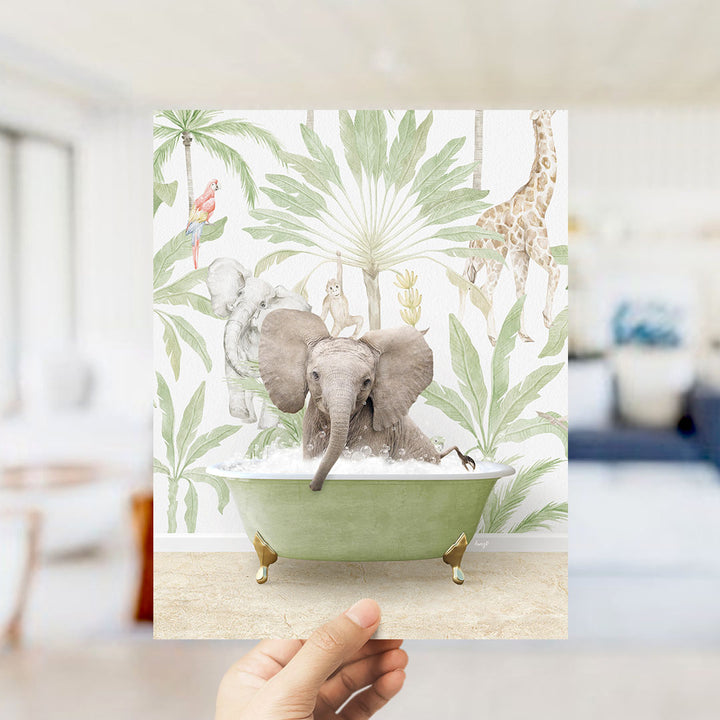 Baby Elephant No3 in Safari Bath