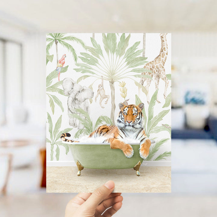 Tiger in Safari Bath