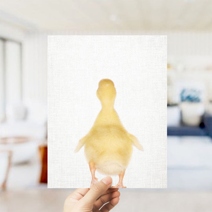 Yellow Ducky Facing Backwards - Animal Portraits