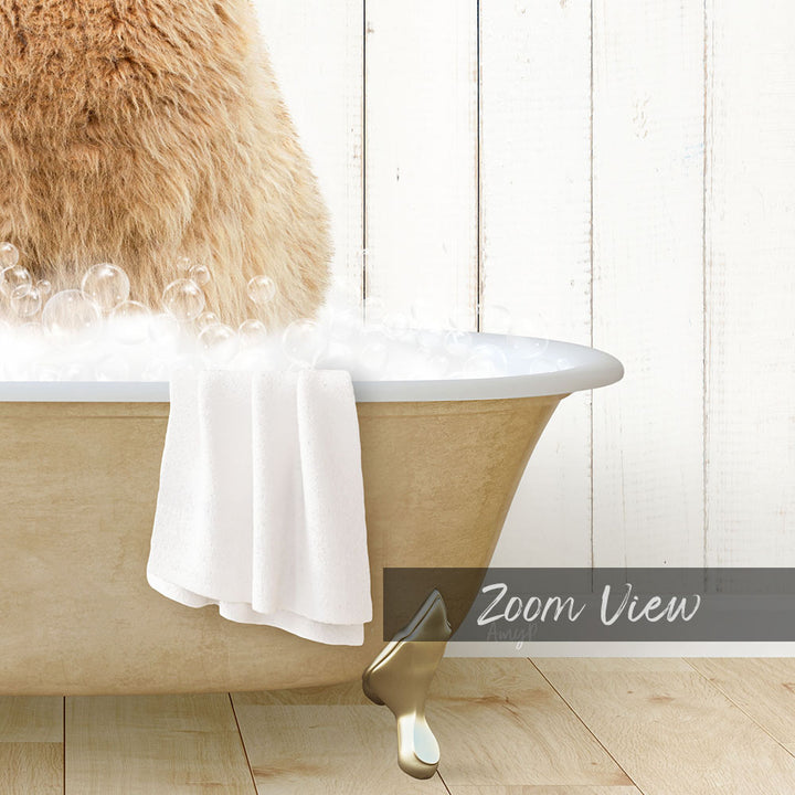 Alpaca in Farmhouse Bath