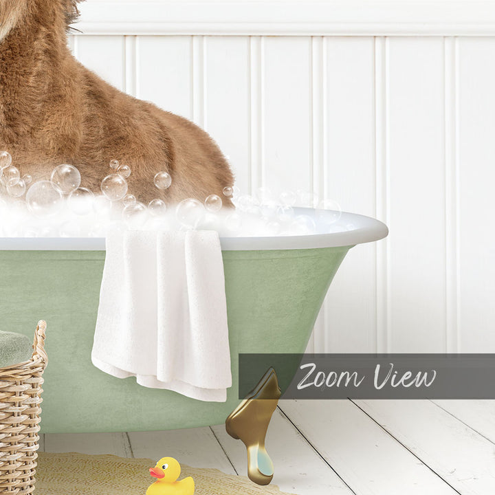 Baby Donkey in Cottage Green Bath