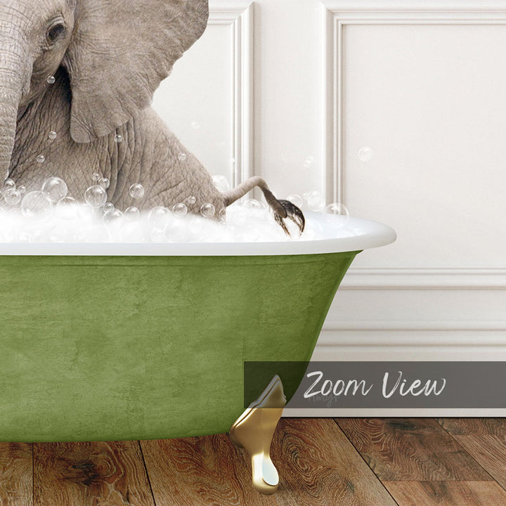 Baby Elephant No4 in Transitional Bath Style