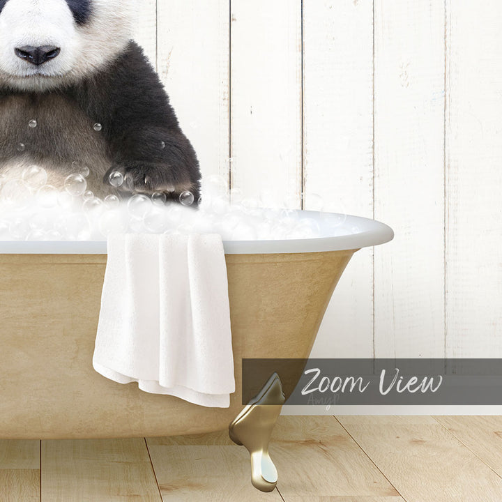 Baby Panda Wave in Farmhouse Bath