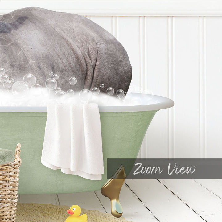 Baby Rhino in Cottage Green Bath