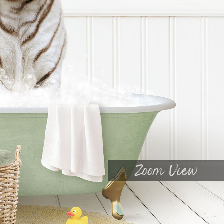 White Tiger in Cottage Green Bath