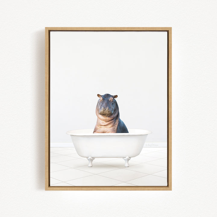 Baby Hippo in Neutral Bath