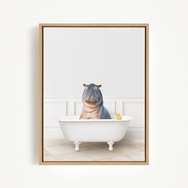 Baby Hippo in Modern Bath