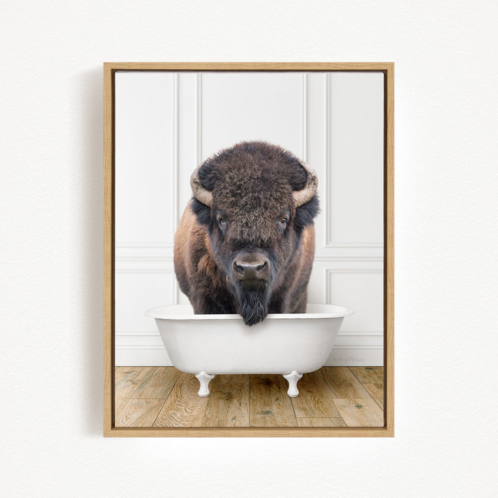 Bison in Traditional Panel Bath Style