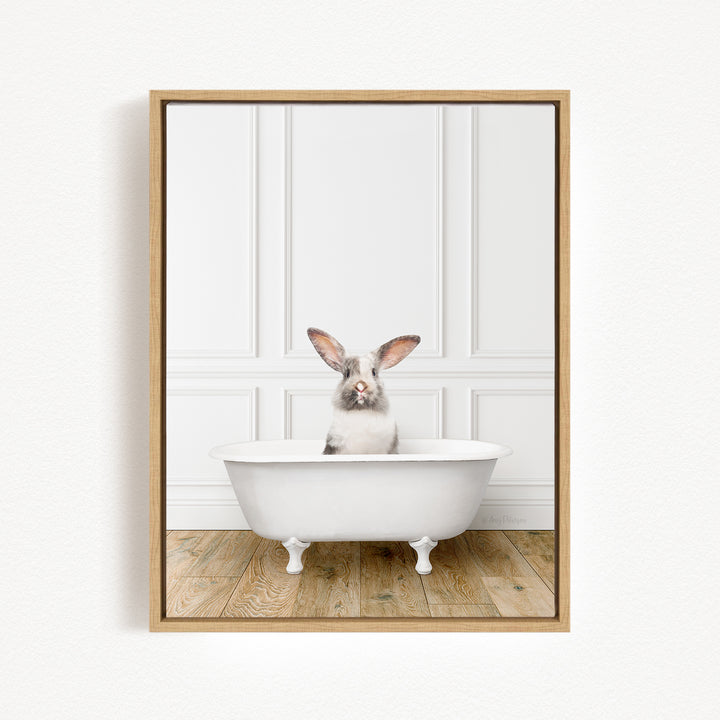 Bunny in Traditional Panel Bath Style
