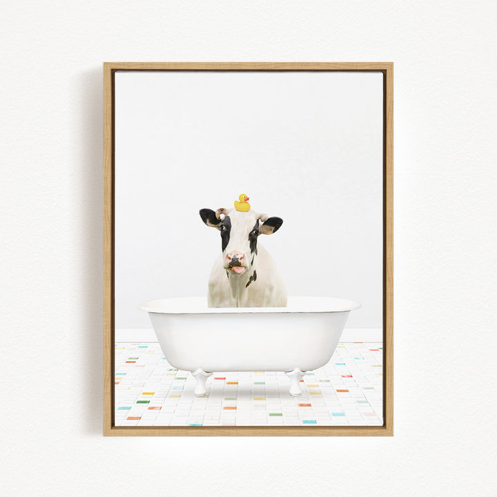 Holstein Cow - Chiclet Tile Bath