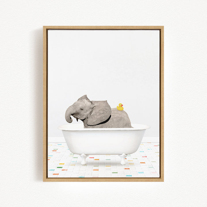 Baby Elephant No2 - Chiclet Tile Bath