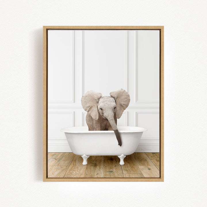 Baby Elephant No3 in Traditional Panel Bath Style