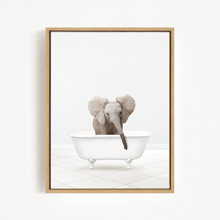 Baby Elephant No3 in Neutral Bath