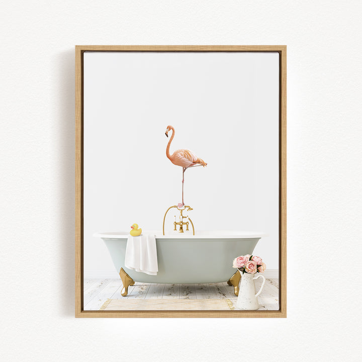 Flamingo in Cottage Bath