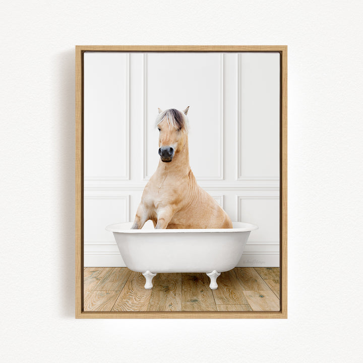 Horse in Traditional Panel Bath Style