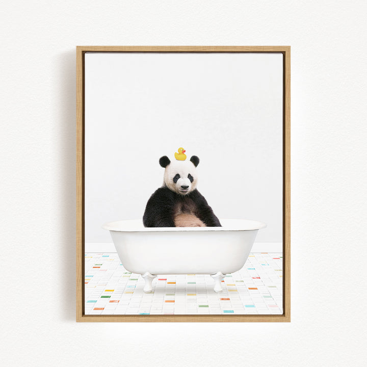 Panda Bear - Chiclet Tile Bath