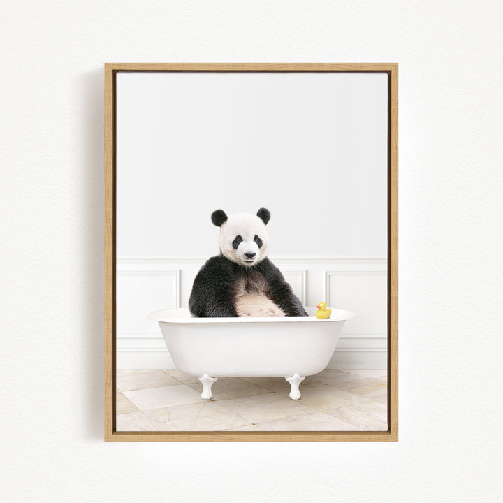 Panda in Modern Bath