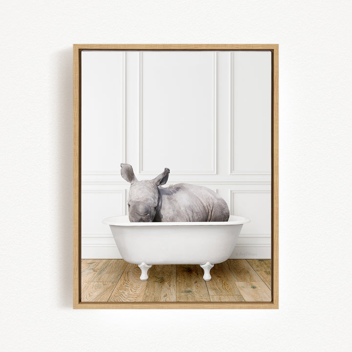 Baby Rhino in Traditional Panel Bath Style