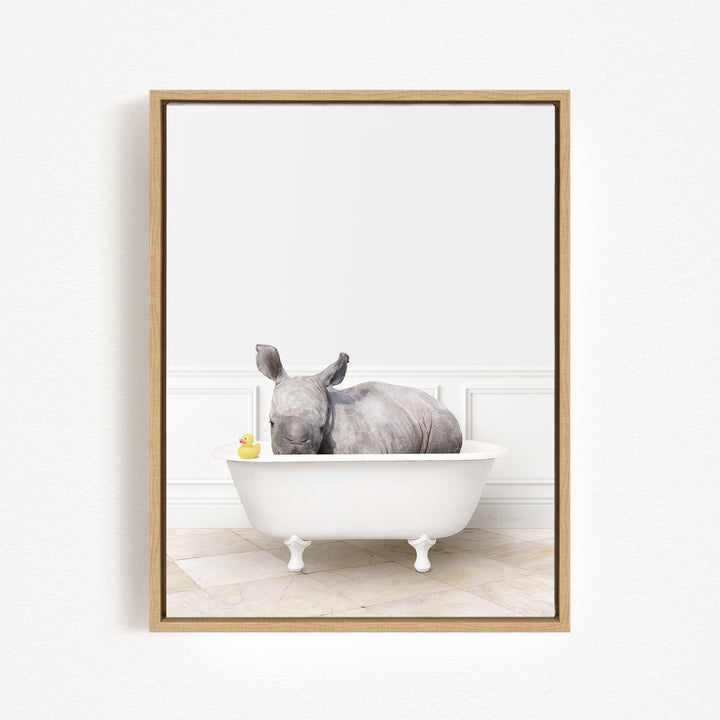 Baby Rhino in Modern Bath