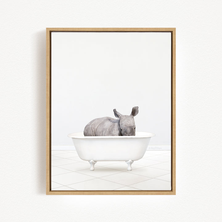 Baby Rhino in Neutral Bath