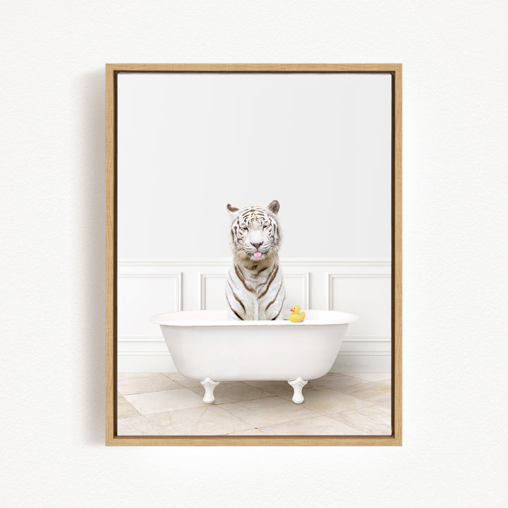 White Tiger in Modern Bath