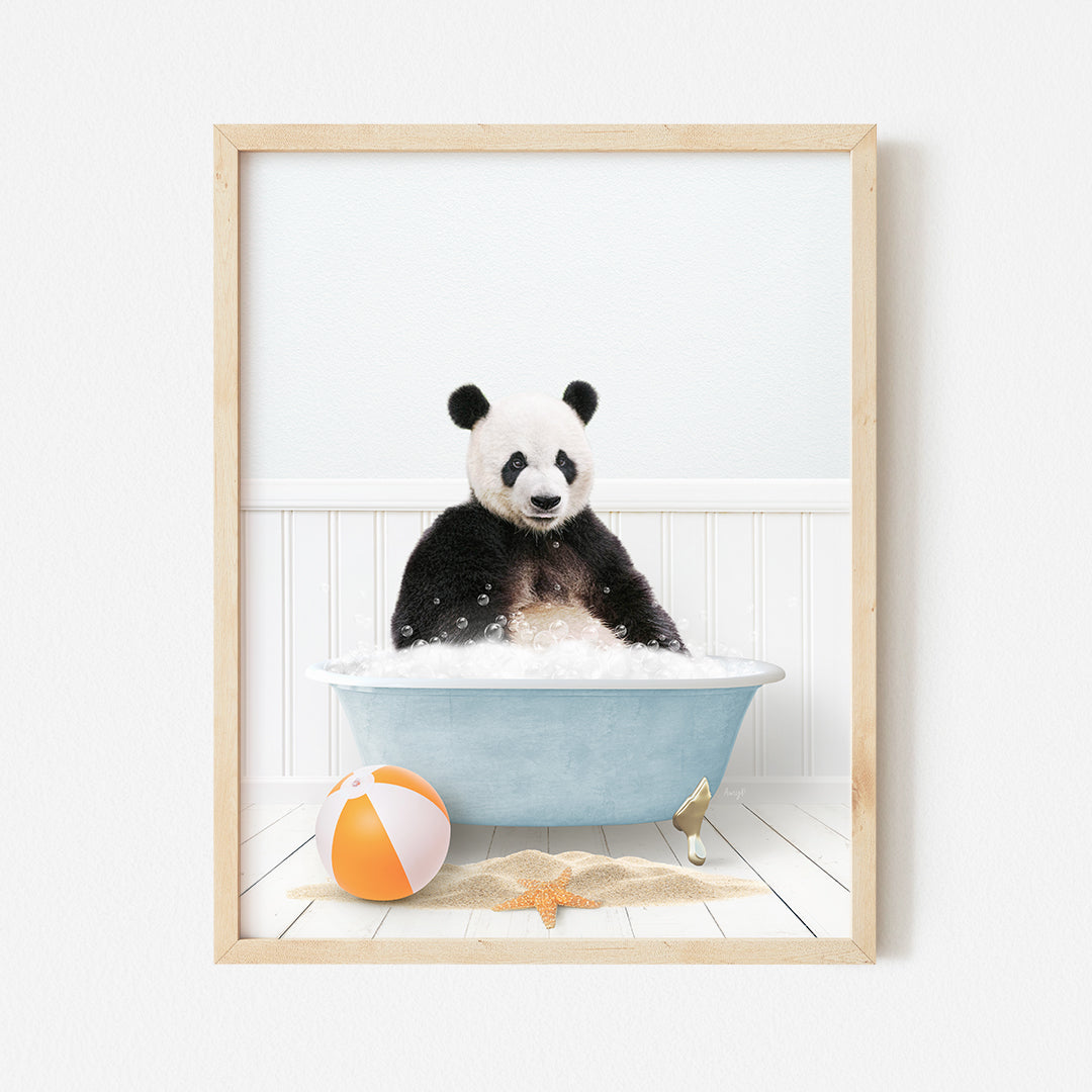 a picture of a panda bear in a bathtub