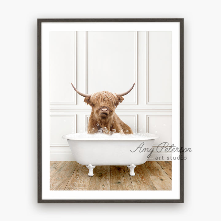 a picture of a dog in a bathtub