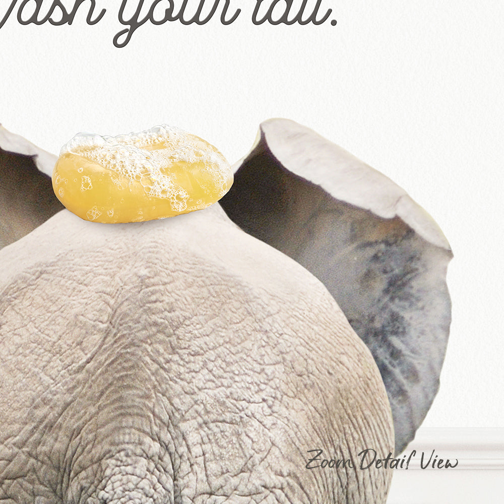 a close-up of an elephant's head, with a yellow object, possibly a piece of fruit or a small object, placed on its head.