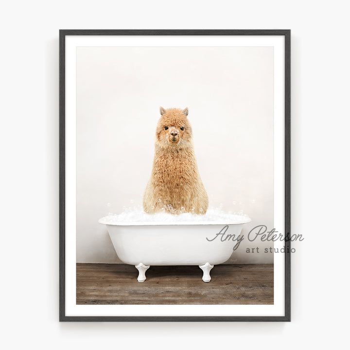 a dog sitting in a bathtub with foam on it