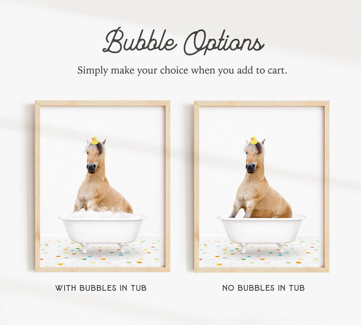 a picture of a horse sitting in a bathtub