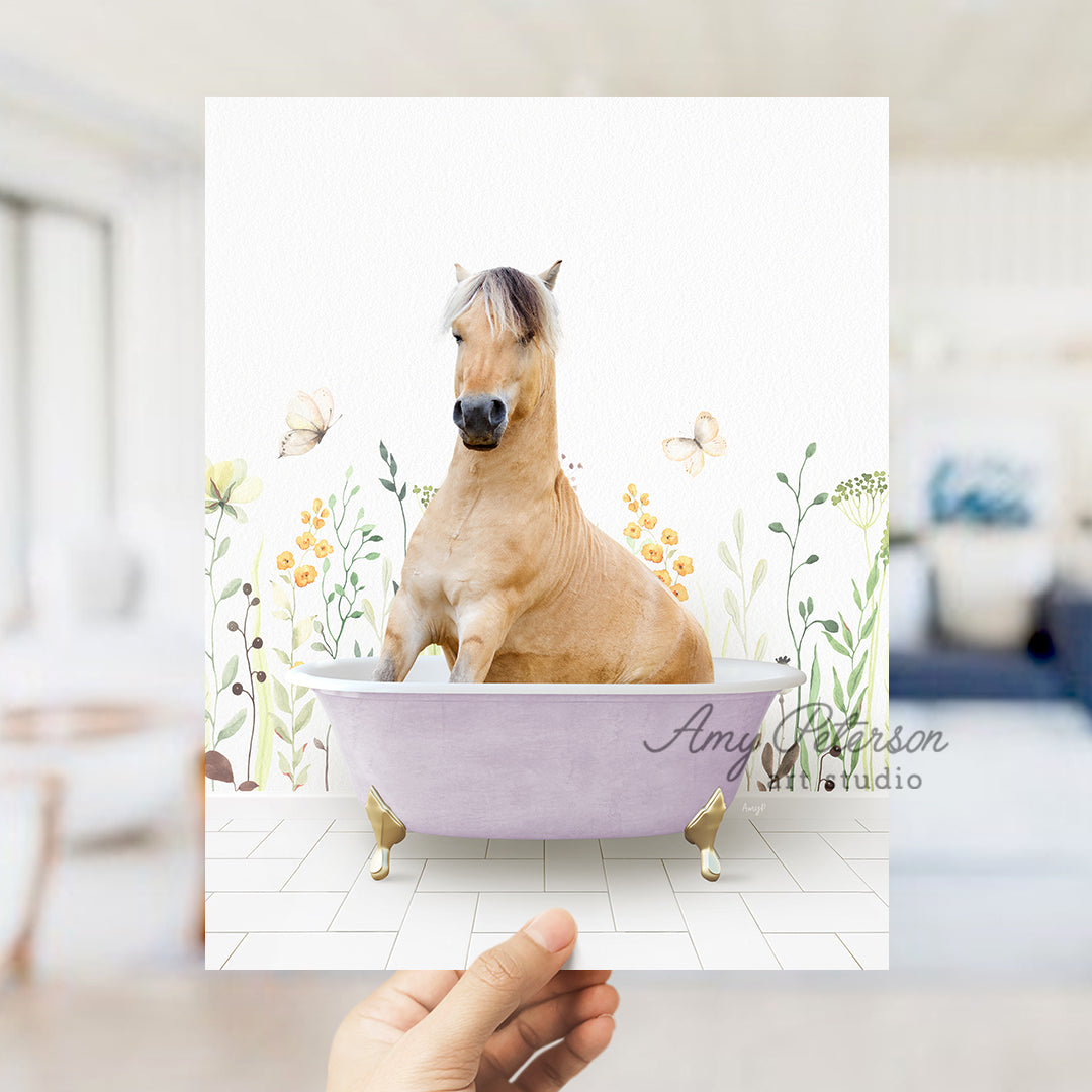 Horse in Spring Bath