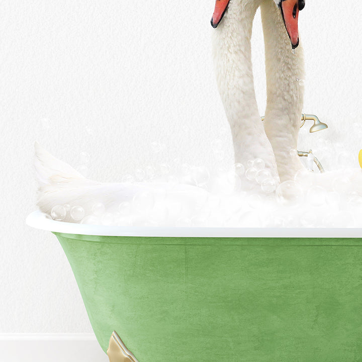 a bathtub filled with foam and a stuffed animal in it