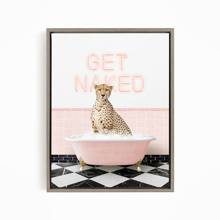 Cheetah in Pink Get Naked Bath