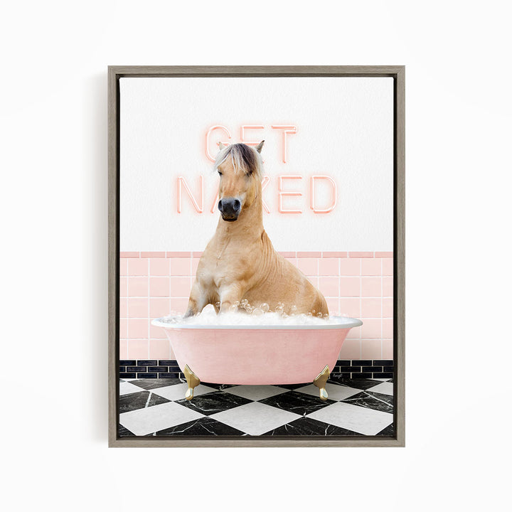 Horse in Pink Get Naked Bath