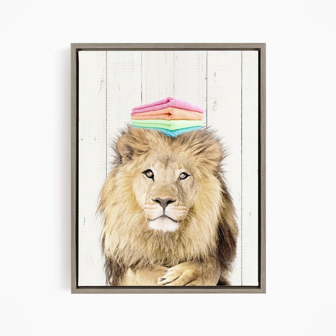 Lion on Washing Machine - Farmhouse Wall